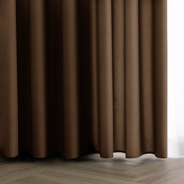 Hnedý dimout záves 140x250 cm Carli Tie – Restilo