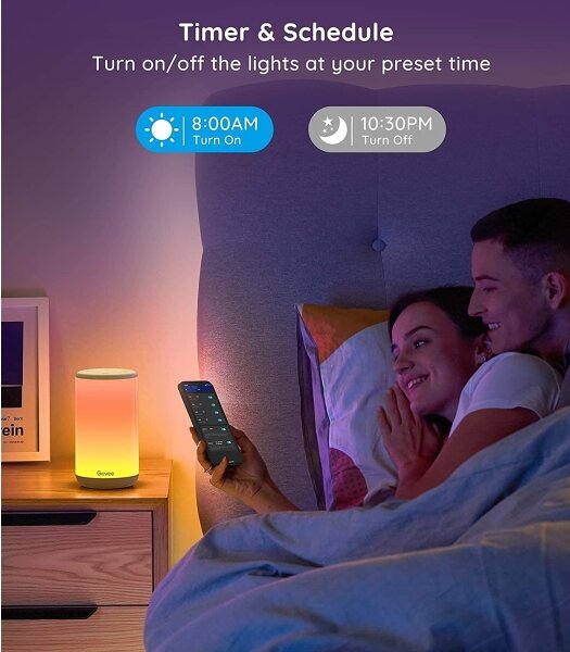 Govee - LED RGBIC Stmievateľná stolná lampa AURA 2 2200-6500K Wi-Fi Matter