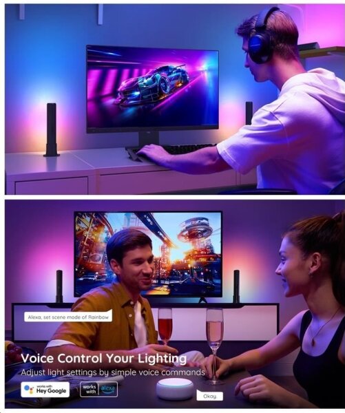 Govee - SADA 2x Flow Plus SMART LED TV & Gaming - RGBICWW Wi-Fi
