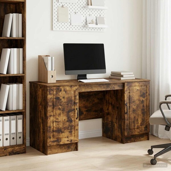 Maison Exclusive – Písací stôl z údeného dubu 142,5 x 50 x 75 cm, drevotrieska
