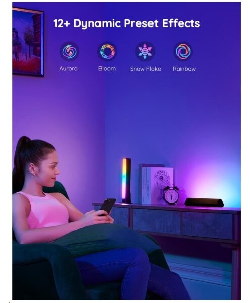 Govee - SADA 2x Flow Plus SMART LED TV & Gaming - RGBICWW Wi-Fi