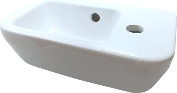 Umývátko s otvorem Optiline Europa Hygplus Pravé 37 x 22 cm