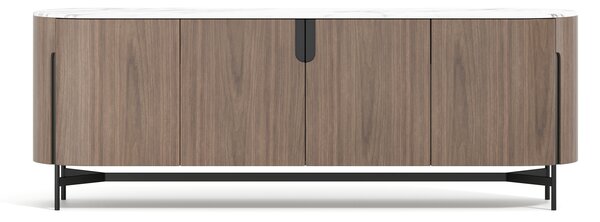 LivinHill Komoda Silario 220 cm ořech/mramor