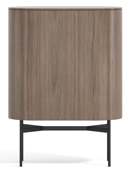 LivinHill Komoda Silario 95 cm ořech/mramor