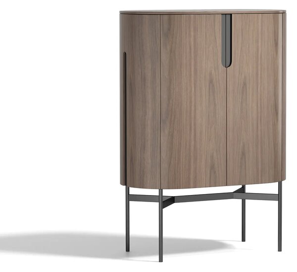 LivinHill Komoda Silario 95 cm ořech/mramor