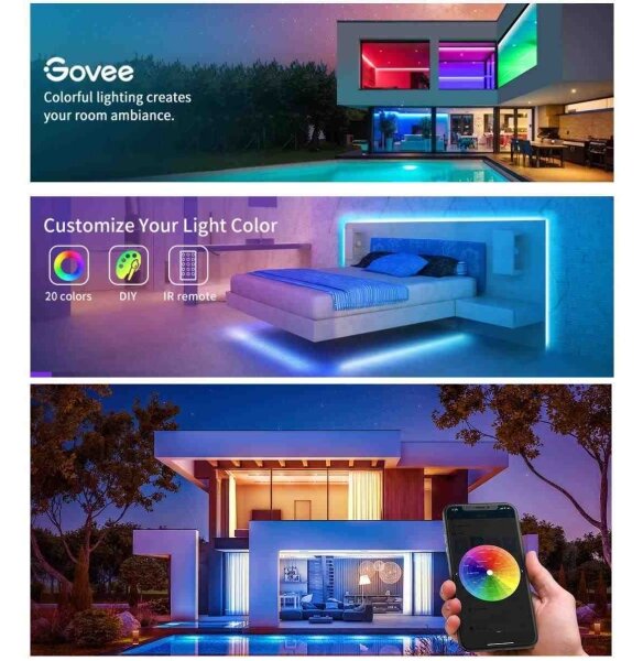 Govee - Wi-Fi RGB Smart LED pásik 5m