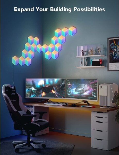 Govee - SADA 10x LED Svietidlo Glide Hexa Pro LED Smart RGBIC Wi-Fi