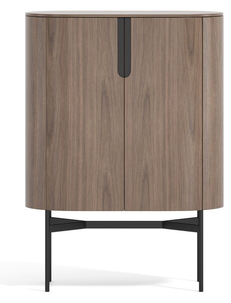 LivinHill Komoda Silario 95 cm ořech/mramor