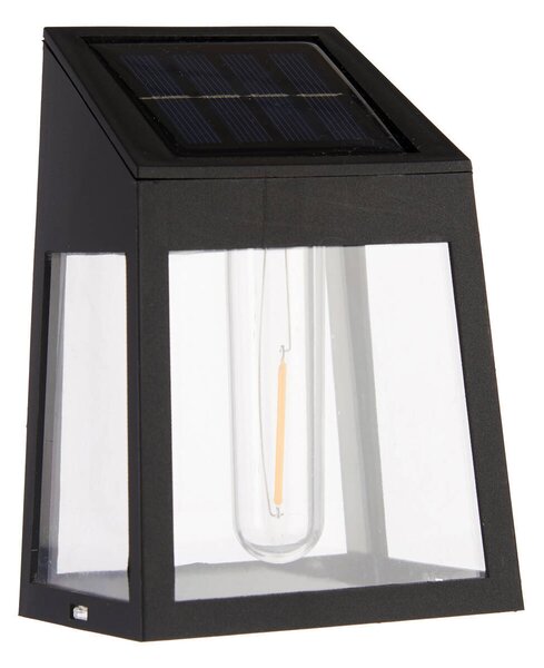 Solárna záhradná lampa LED, priemyselná žiarovka, 9,3 x 6,6 x 13 cm
