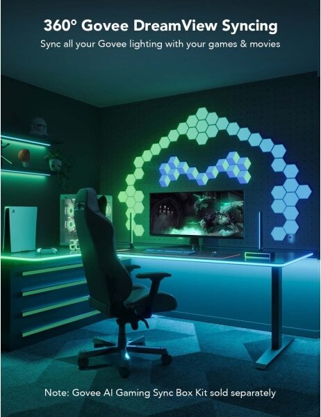 Govee - Neon LED podsvietenie pre stôl 3m RGBIC Wi-Fi