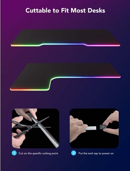 Govee - Neon LED podsvietenie pre stôl 3m RGBIC Wi-Fi
