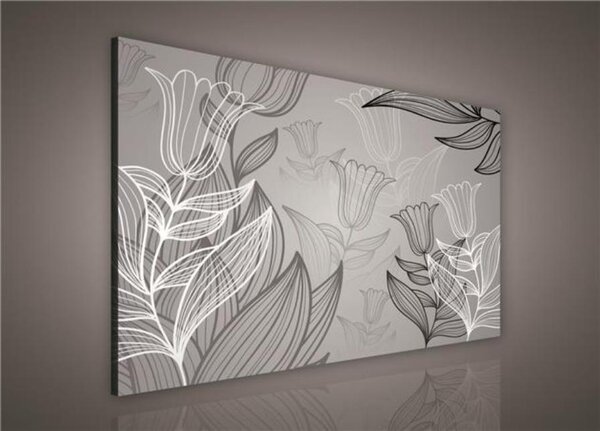 Obraz na stenu listy s tulipánmi 139O1, 100 x 75 cm, IMPOL TRADE
