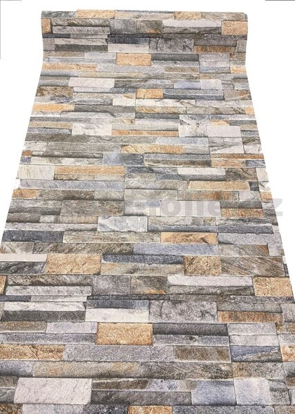 Vliesové tapety, pieskovec hnedo-sivý, Origin 4210650, P+S International, rozmer 10,05 m x 0,53 m