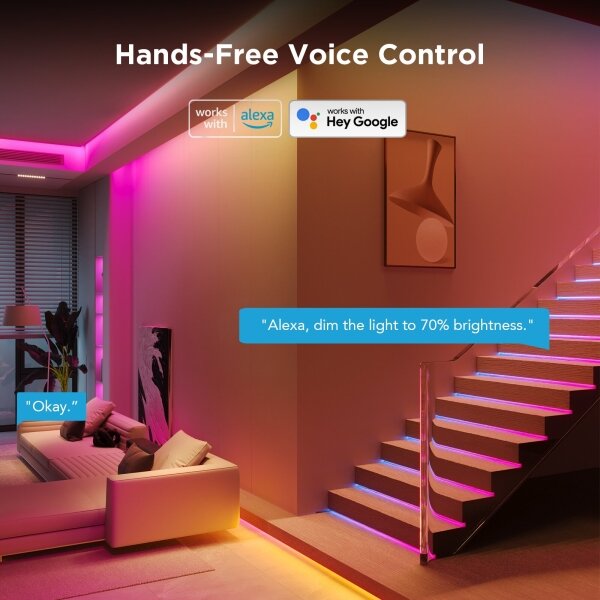 Govee - Wi-Fi RGBICW Smart PRO LED pásik 5m MATTER - extra odolný