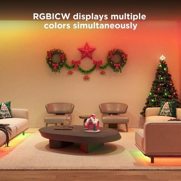 Govee - Wi-Fi RGBICW Smart PRO LED pásik 5m MATTER - extra odolný