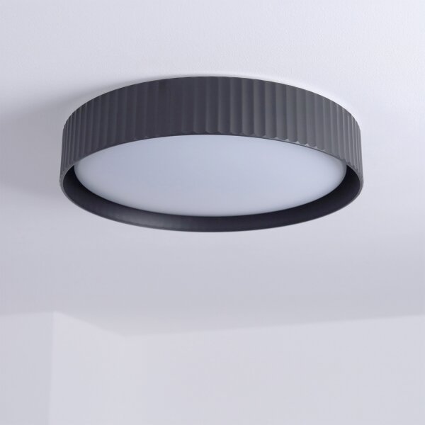 Brilagi - LED stmievateľné stropné svietidlo LUCIA LED/48W/230V pr. 41 cm čierne+diaľkové ovládanie