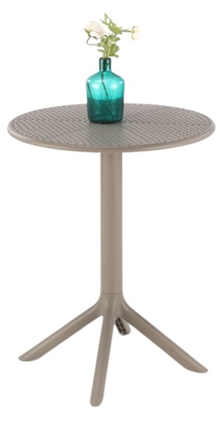 HALMAR Záhradný okrúhly stôl CALVO 60 cm khaki