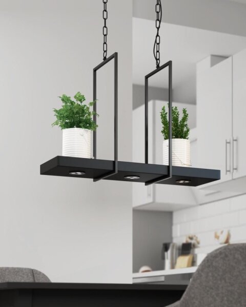 Markslöjd 105780 - LED Stmievateľný luster TRAY 3xLED/3W/230V čierna