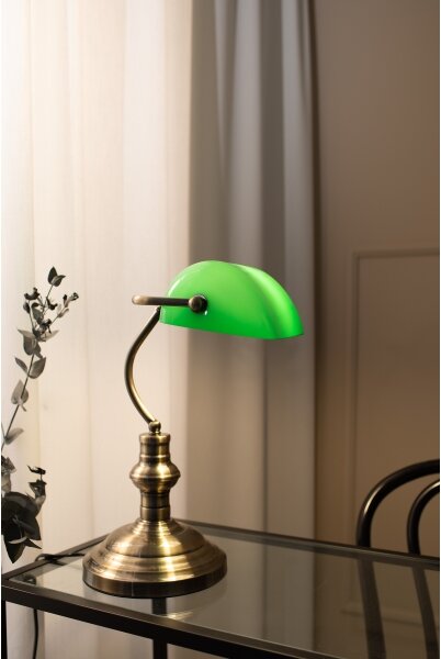 Markslöjd 105931 - Stolná lampa BANKERS 1xE14/40W/230V