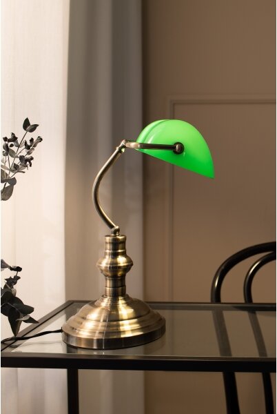 Markslöjd 105931 - Stolná lampa BANKERS 1xE14/40W/230V
