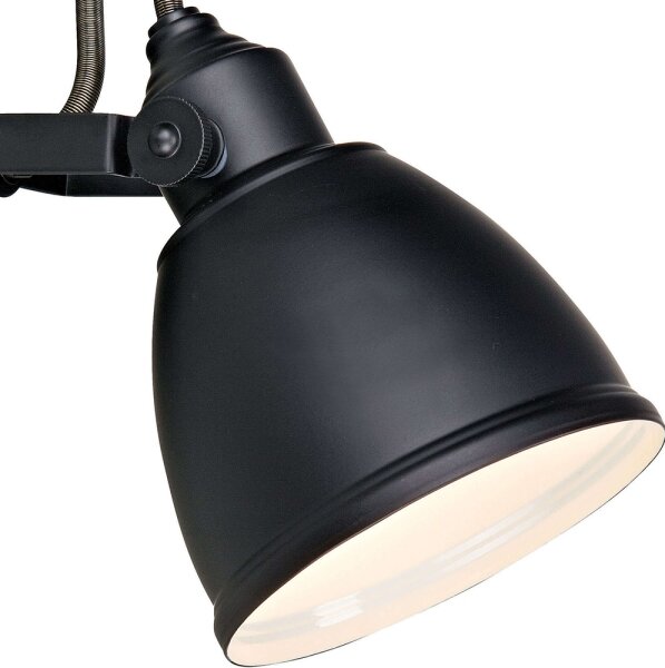 Markslöjd 105814 - Nástenné svietidlo FJÄLLBACKA 1xE14/40W/230V čierna