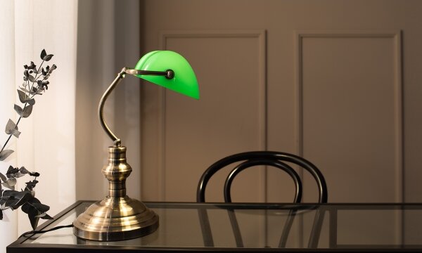 Markslöjd 105931 - Stolná lampa BANKERS 1xE14/40W/230V