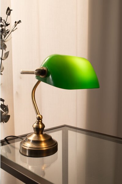 Markslöjd 105930 - Stolná lampa BANKERS 1xE14/40W/230V