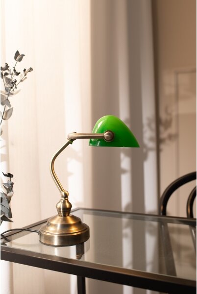 Markslöjd 105930 - Stolná lampa BANKERS 1xE14/40W/230V