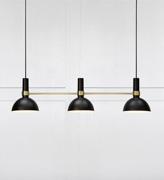 Markslöjd 106971 - Luster na lanku LARRY 3xE27/60W/230V čierna/zlatá