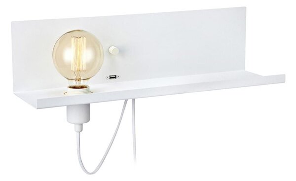 Markslöjd 106969 - Stmievateľné nástenné svietidlo s USB MULTI 1xE27/60W/230V