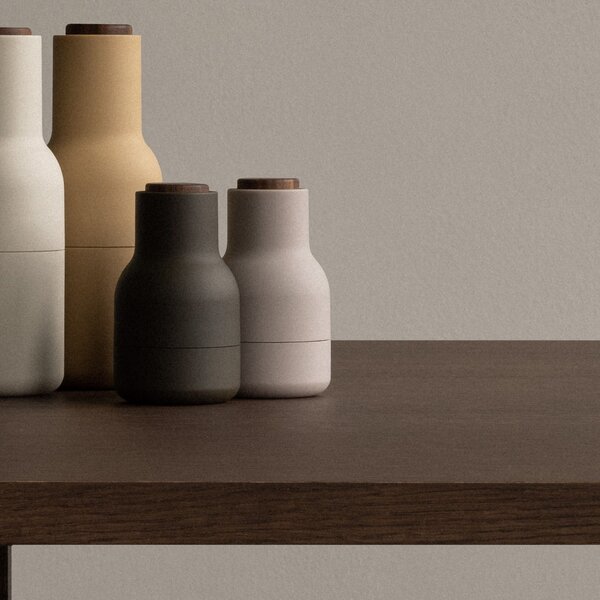 Mlynček na soľ a korenie Bottle Hunting Green/Beige Walnut Small – set 2 ks