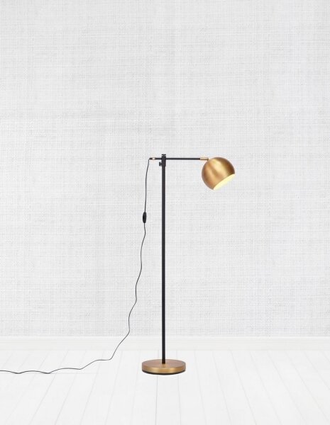 Markslöjd 107231 - Stojacia lampa CHESTER 1xE27/40W/230V čierna/bronz