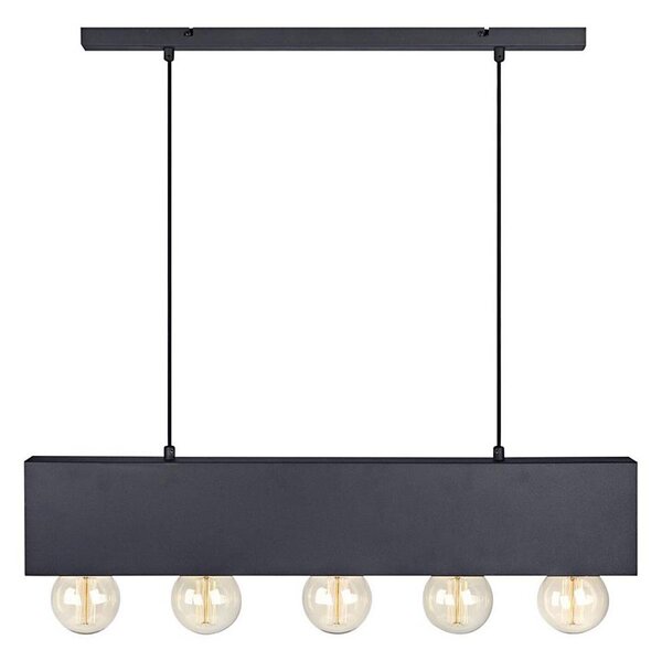 Markslöjd 107037 - Luster na lanku COUTURE 5xE27/40W/230V čierna