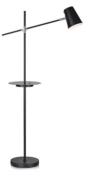 Markslöjd 107307 - Stojacia lampa s USB LINEAR 1xE14/40W/230V