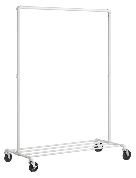 SONGMICS Pojízdný stojan na oblečení Clair 100 cm bílý