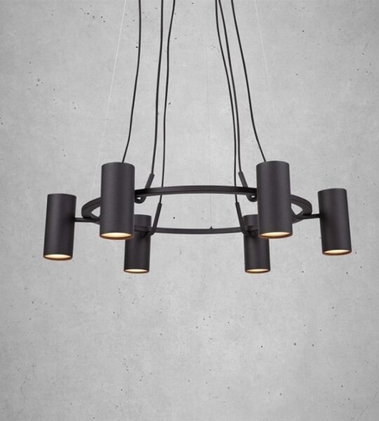 Markslöjd 107357 - Luster na lanku PORTO 6xGU10/12W/230V