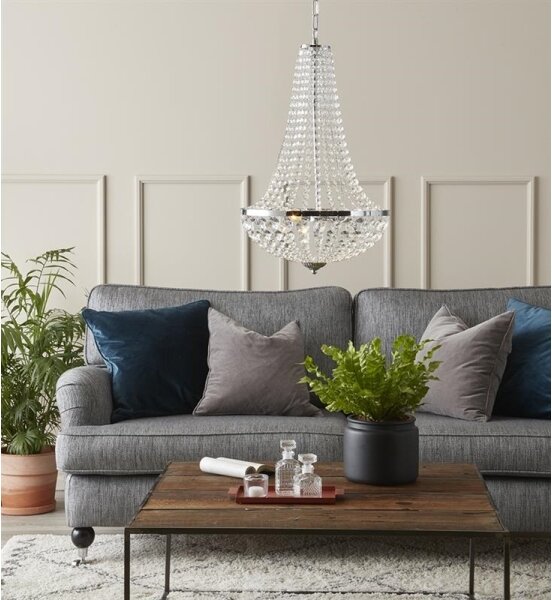 Markslöjd 107550 - Krištáľový kúpeľňový luster na reťazi GRÄNSÖ 2xG9/20W/230V