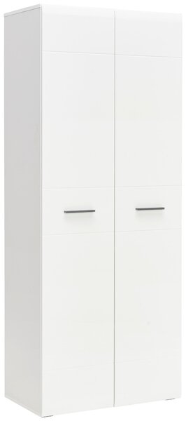 KANCELÁRSKA SKRIŇA, antracitová, biela, biela s vysokým leskom, 75/185,6/41,6 cm Hom`in - Kancelárske regály