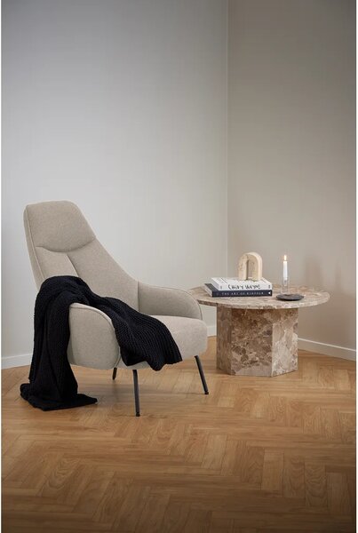 Actona Konferenčný stolík Naxos 80 cm mramor Latte