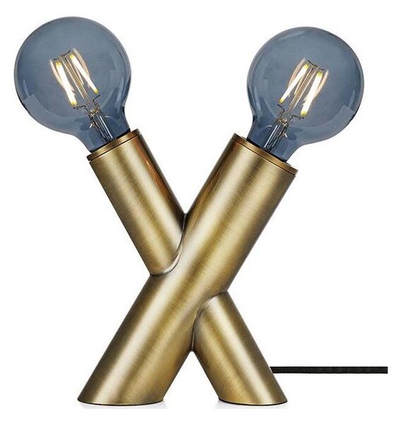 Markslöjd 108053 - Stolná lampa SIMUL 1xE27/40W + 1xE14/40W/230V zlatá