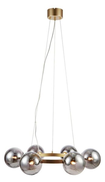 Markslöjd 108050 - Luster na lanku CIRCLE 6xG9/20W/230V zlatá