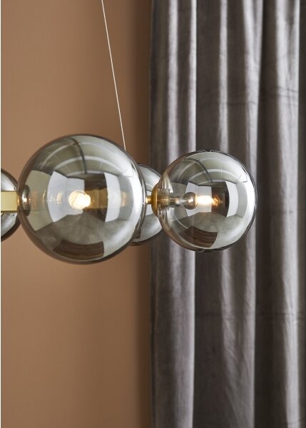 Markslöjd 108050 - Luster na lanku CIRCLE 6xG9/20W/230V zlatá