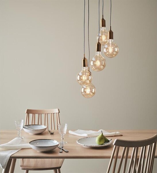 Markslöjd 108100 - Luster na lanku BRONX 5xE27/60W/230V bronzová