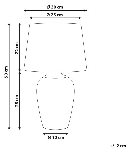 Stolná lampa biela keramický podstavec s kvetinovým motívom ľanové tienidlo cottage štýl obývacia izba spálňa