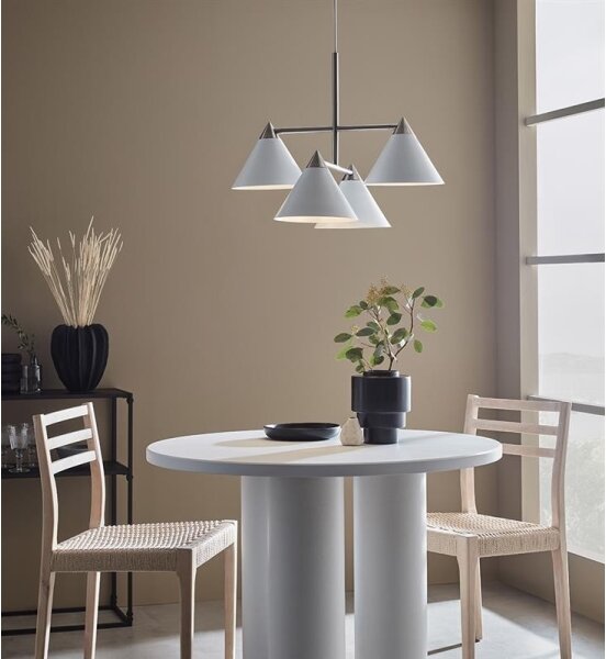 Markslöjd 108077 - Luster na lanku KLINT 4xE14/40W/230V biela