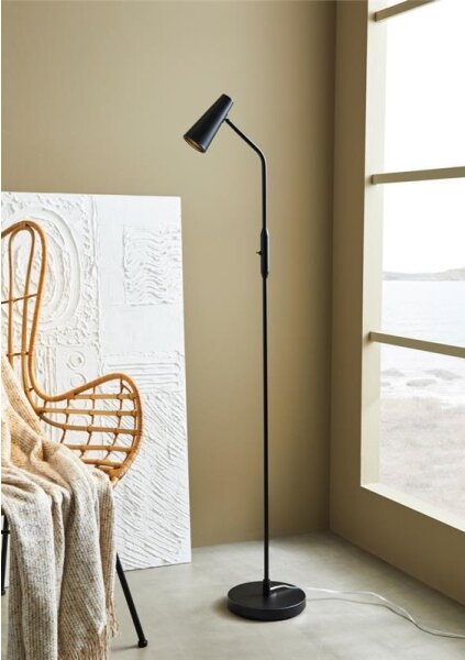 Markslöjd 108206 - Stojacia lampa CREST 1xGU10/7W/230V čierna