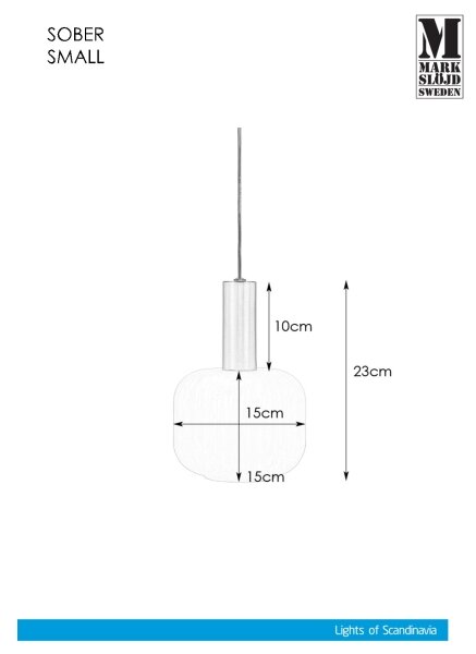 Markslöjd 108122 - Luster na lanku SOBER 1xE14/40W/230V matný chróm