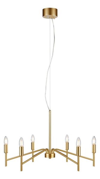 Markslöjd 108210 - Luster na lanku MONARCH 6xE14/18W/230V zlatá