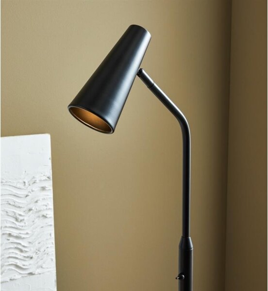 Markslöjd 108206 - Stojacia lampa CREST 1xGU10/7W/230V čierna