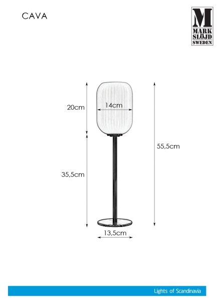 Markslöjd 108251 - Stolná lampa CAVA 1xE14/40W/230V zlatá